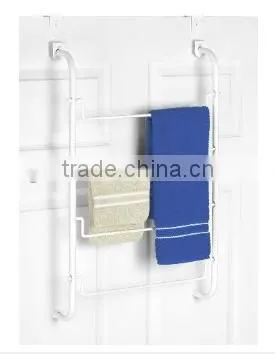 Cheap White Metal Over Door 3 Tires Towel Rack