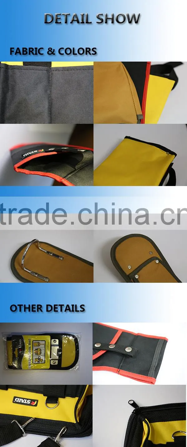 cow split leather waist tool bag for laber