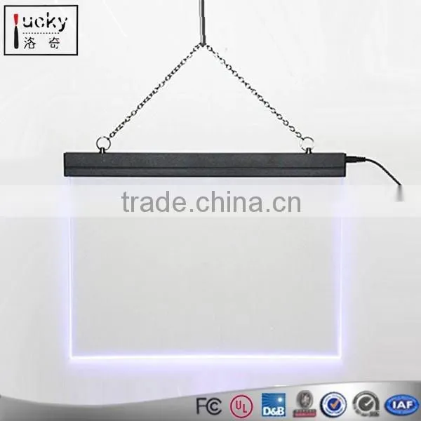 Plexiglass 7 colors changing led lit sign with picture / engrave logo in sign with remote controller