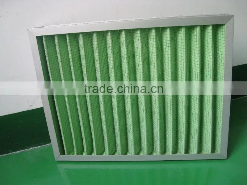 OEM Pre Efficiency Pleated Panel Air Filter for central air-codition and clean room