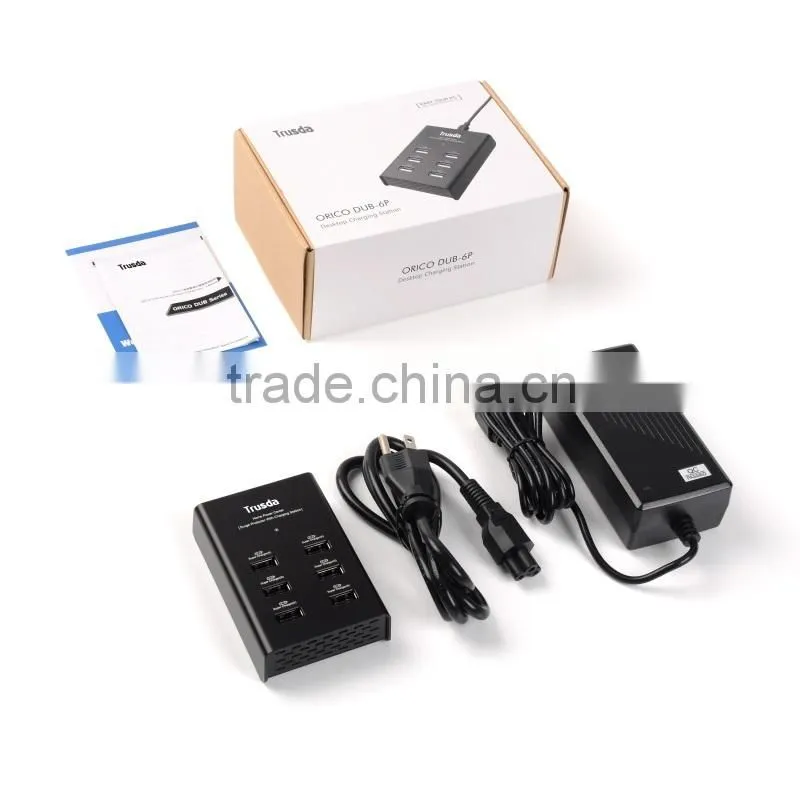 6usb charger for mobile phone USB Charger Desktop AC wall adapter Multifunction USB Wall Charger