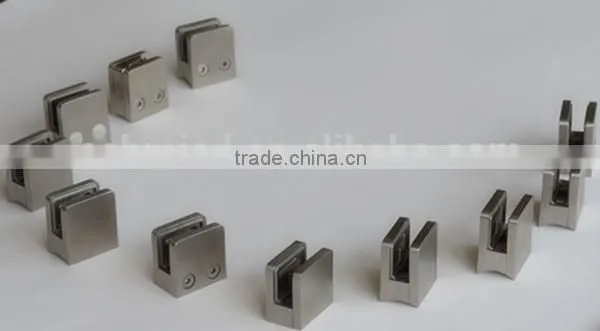 stair railling stianlesss steel square glass clamp glass fittings