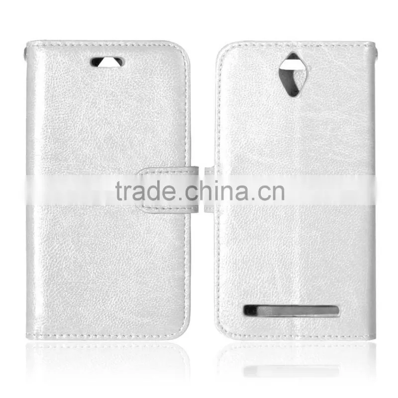 Cell Phone PU Leather Flip Card-slot Case for ASUS ZenFone GO ZC451TG 4.5