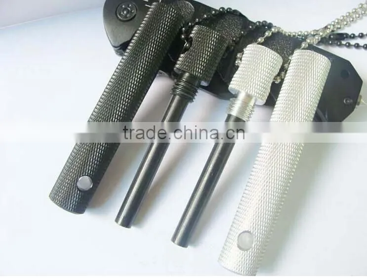 OEM Survival fire starter with compass corrosion resistant fire starter UD06030