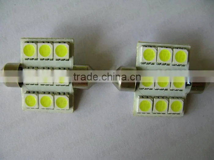 180LM High lumen no flash stable interior lights for all cars 9SMD 5050 36mm car festoon light replacement kit led dome light