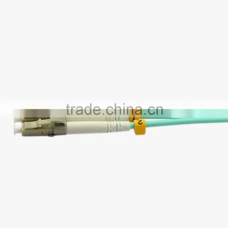 10Gb multimode 50/125 OM3 coring LC Aqua duplex fiber optic patch cord/patch cable/patch lead