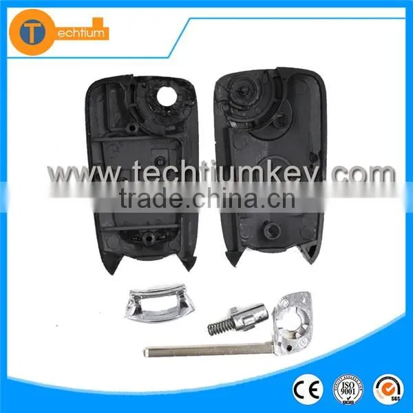 car Styliong smart key blank shell modified flip hu 100 blade for opel insignia antara mokka vectra b meriva corsa d
