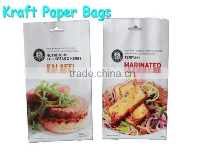 twist handle kraft paper bag made in China