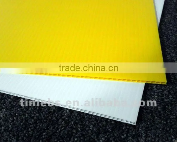 Corrugated plastic warning sign board