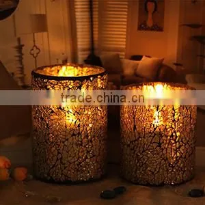 Craft Mosaic Glass Candle Holder