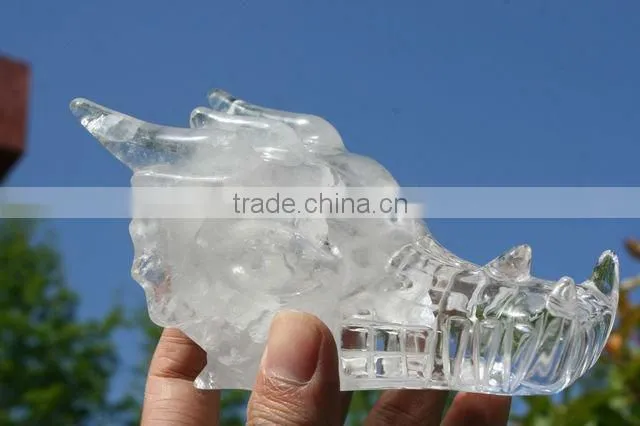 WONDERFUL Quartz Rock Crystal CARVED Dragon