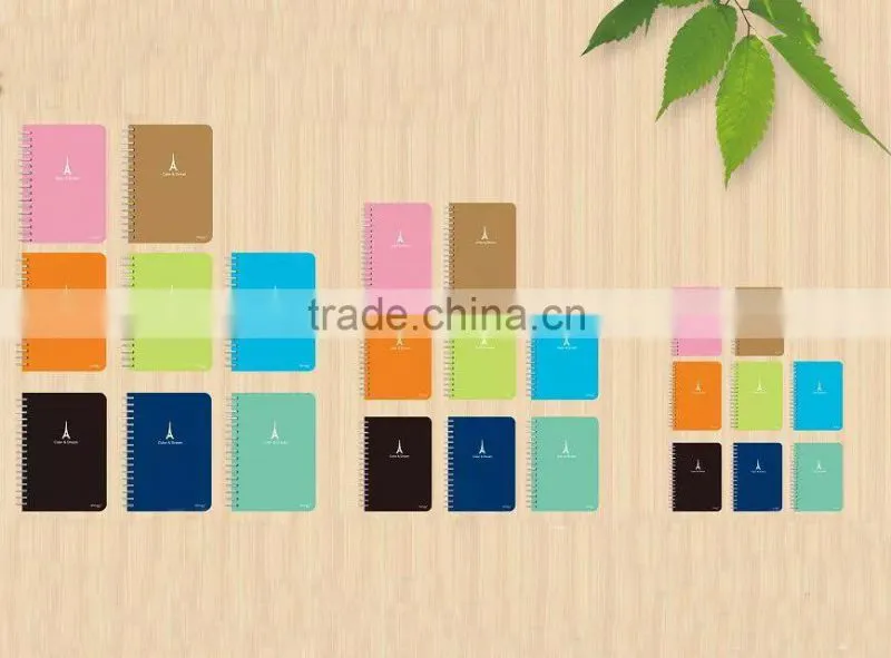 Product new colorful A5 size pp cover spiral notebook in school&office supplies and manufacturer made in china