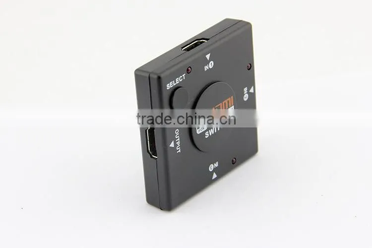 HD splitter for PS3 PS4 for Xbox 360 PC DV DVD HDTV 1080P 3 Input to 1 Output