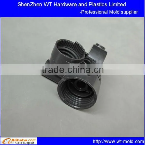 precision ABS plastic injection connector with screw mould