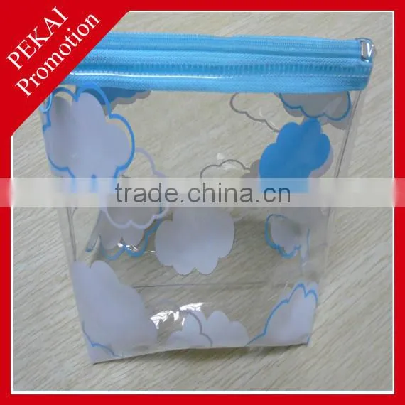 Various colors and shapes plastic bag with pockets