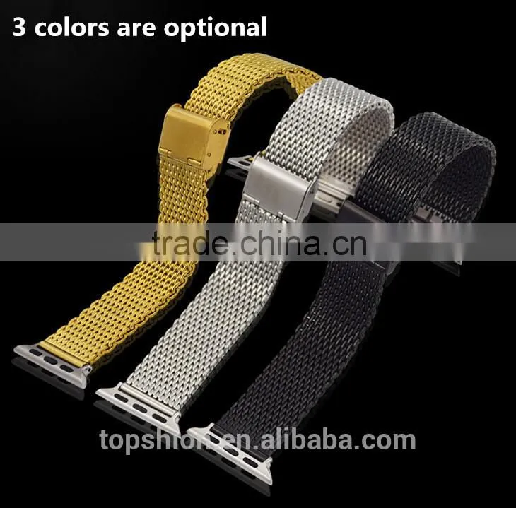 Luxury for iwatch stainless steel strap, luxury metal watch band for apple iwatch