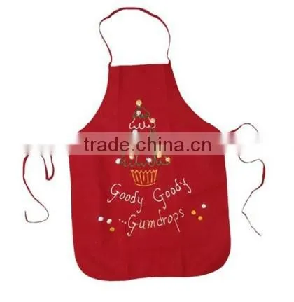 Christmas santa design printed cute child cotton apron