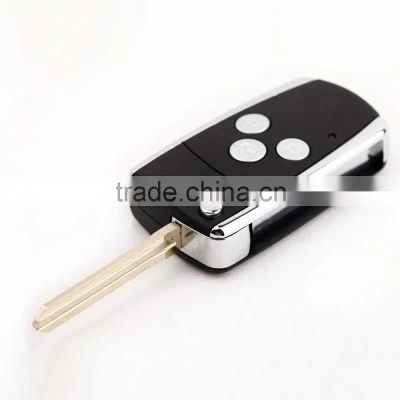 3 Button Flip Remote Folding Key Shell Case
