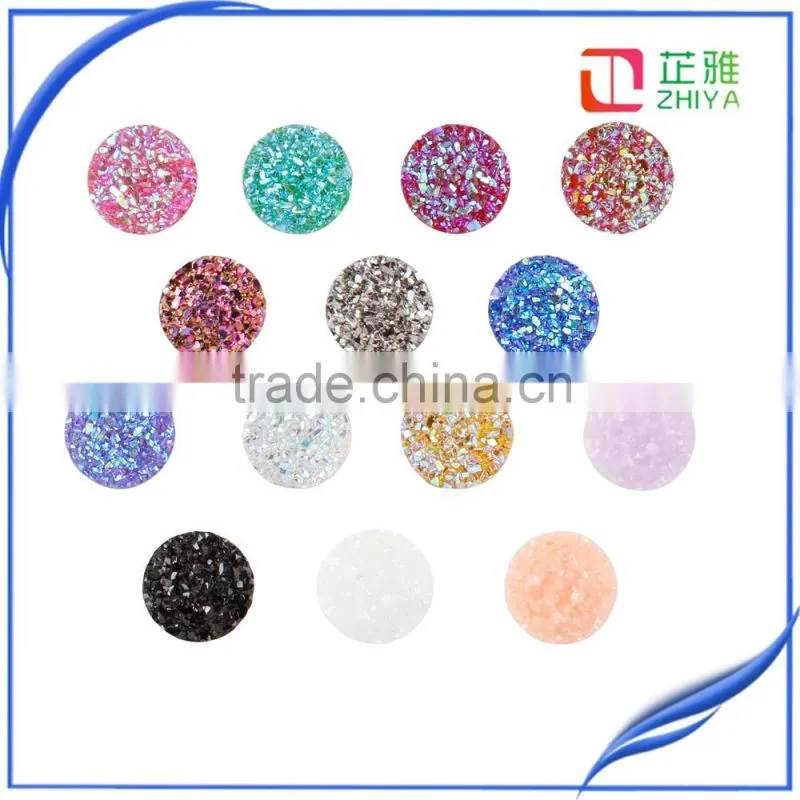 12mm Cheap Round Druzy Cabochons Wholesale
