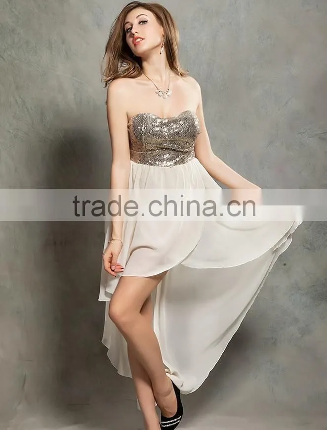 Latest design new fashion young ladies sexy model dress party wear in 2014