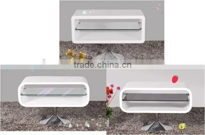 2012 new style high gloss white MDF TV stand