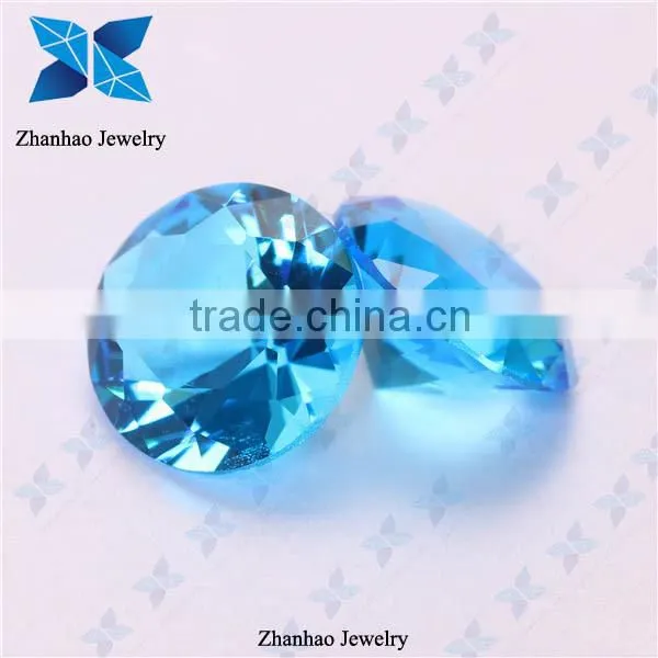 High temperature custom large faceted glass gems