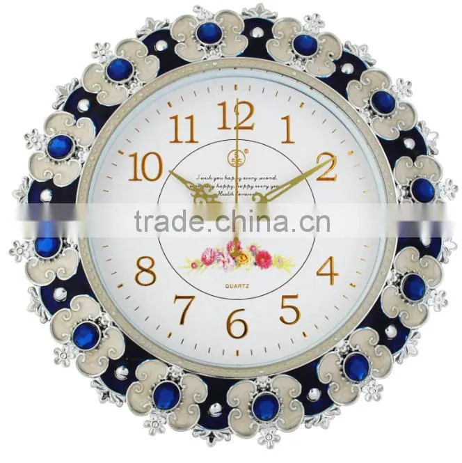 High quality home decor diamond style wall clock