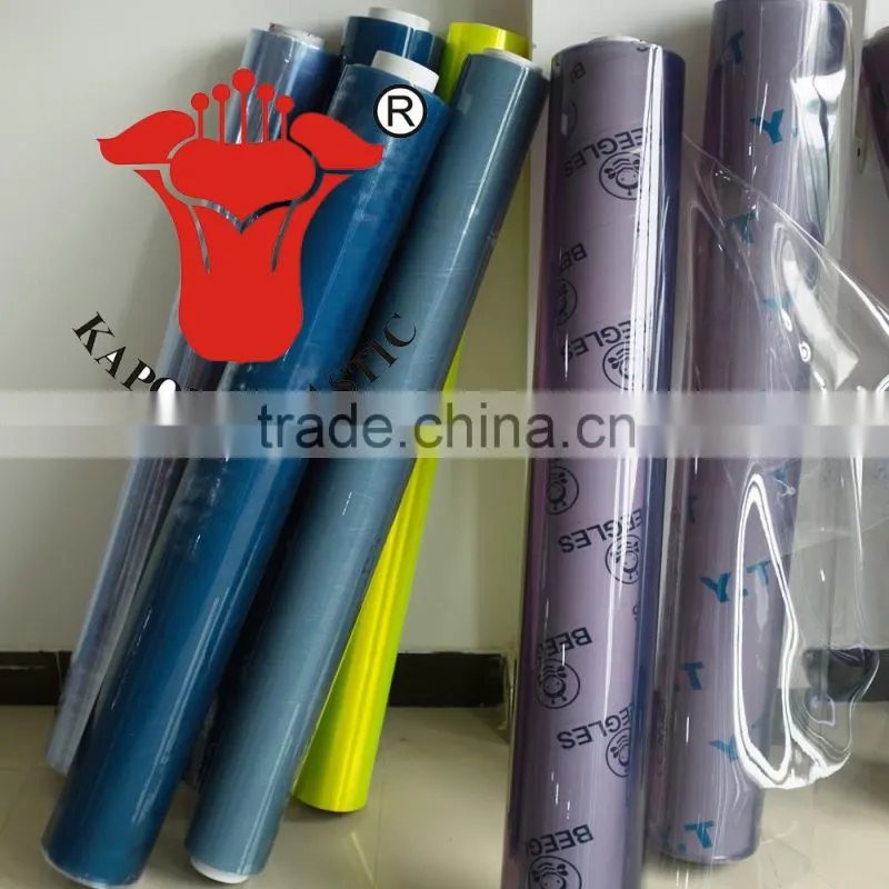 Super clear transparent soft pvc sheet for bag making