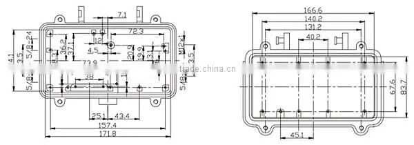 Hot sale diy hifi amplifier aluminum enclosure