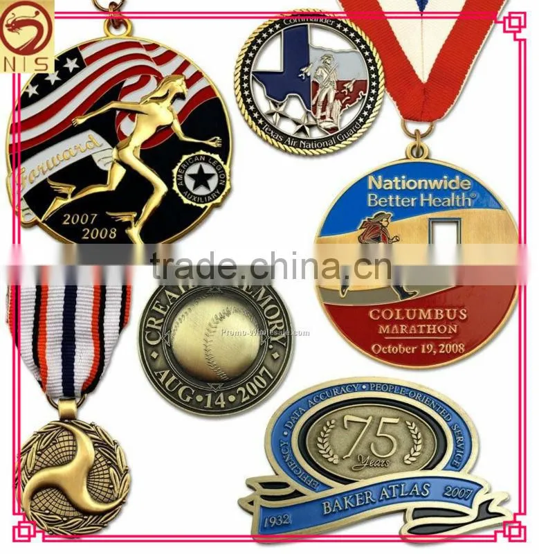 new design custom star shaped running medal