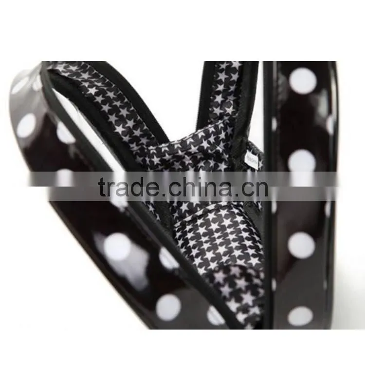 Wholesale promotional folding transparent clear pvc zipper pvc travel bag