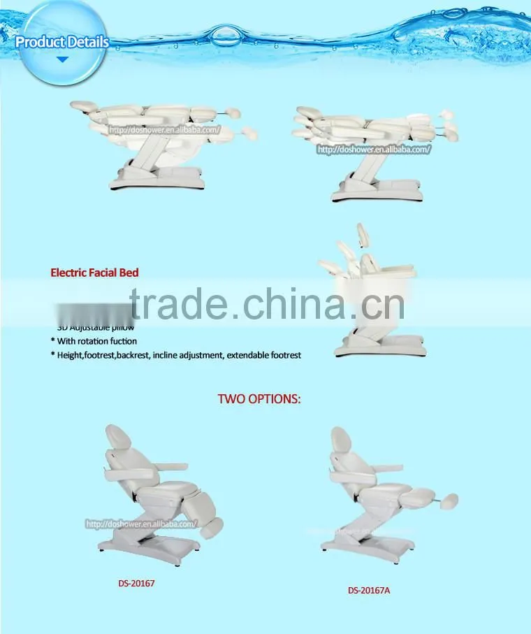 Doshower DS-20167 electric actuator for folding and portable sex portable massage table
