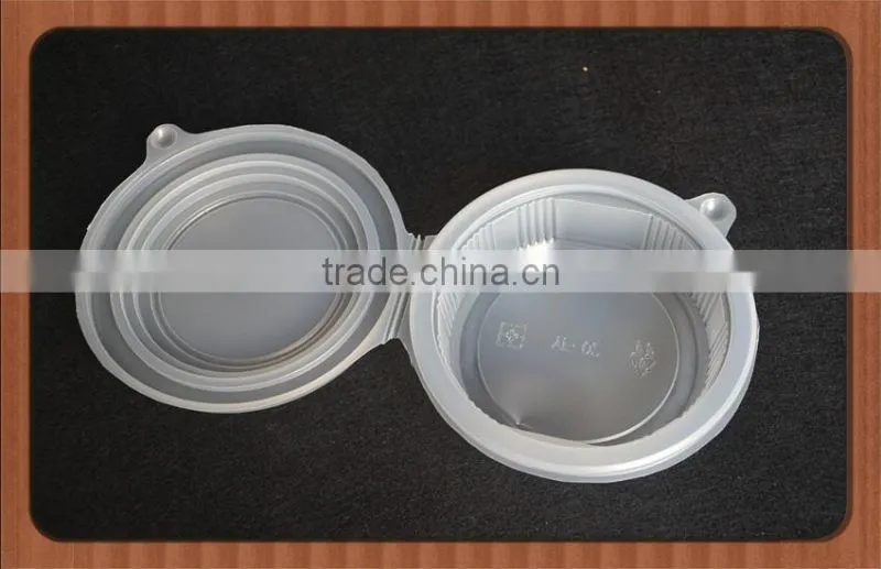 universal eco-friendly clear plastic PET blister take away food tray with cover,food container with lid