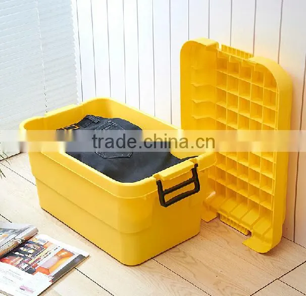 New arrival PP Eco-Friendly Folding Stocked keyway plastic storage box