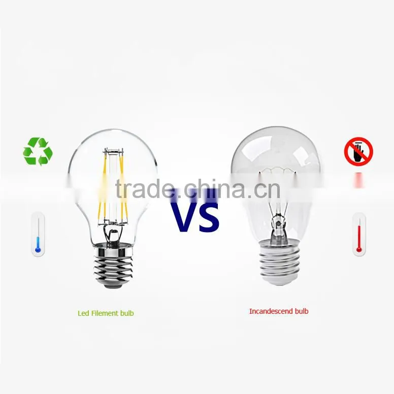 Alibaba Hot Sale 6W UL Filament Led Bulb with E27/E26 Based