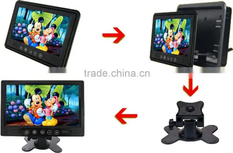 Stand Along 9 inch Small Car Monitor with CATV/AV/Remote Control