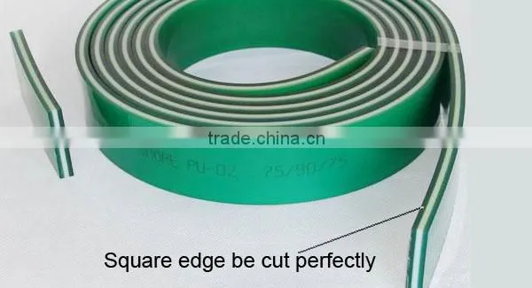 75/90/75A Triple layer durometer rubber squeegee for screen printing