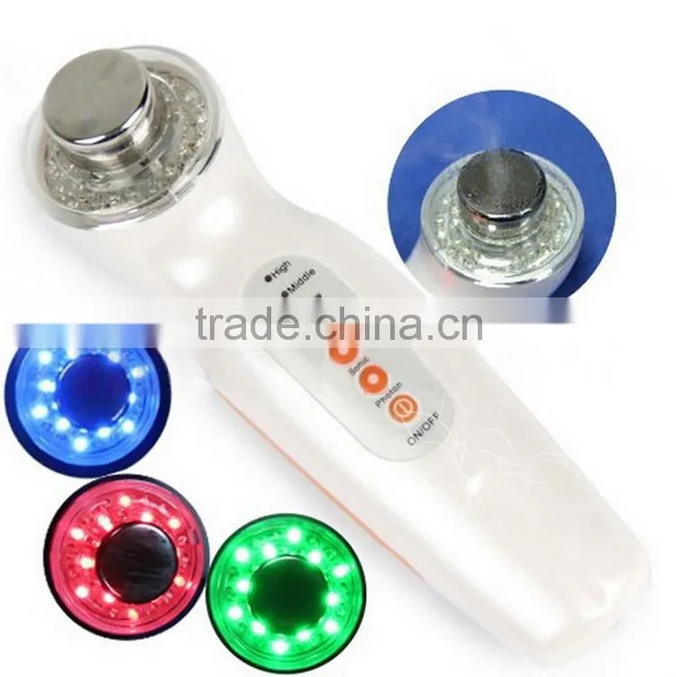 Multifuncational 3mhz ultrasonic facial skin scraper beauty machine for sale