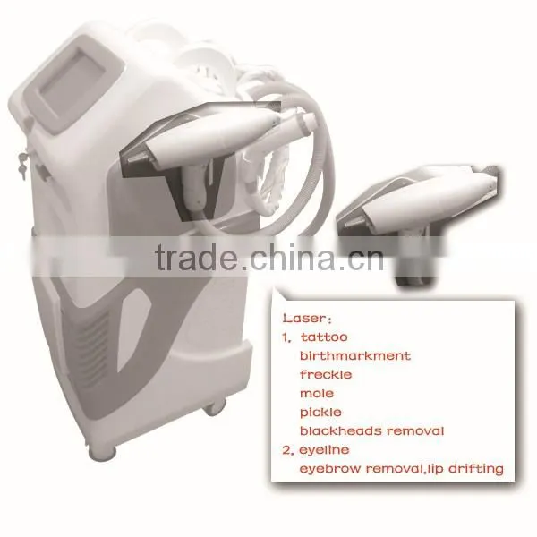multi-function hair removal skin rejuvenation tattoo removal nd yag laser rf and elight beauty machine