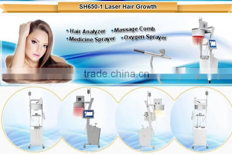 2016 new hair loss treatment bald head treatment low level hair growth laser massage machine
