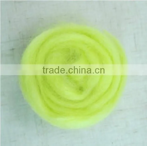 Dyed neat Wool Top16.5-32 mic,65-110mm,black and colored
