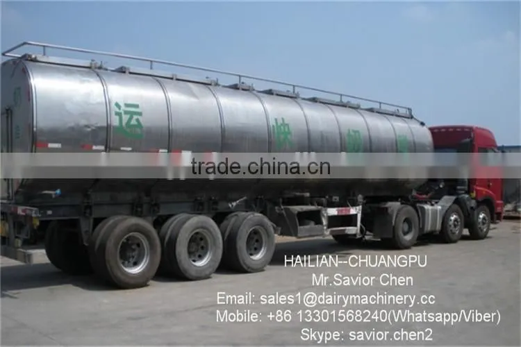 Milk Transporting Tank , Milk Tank For Factory
