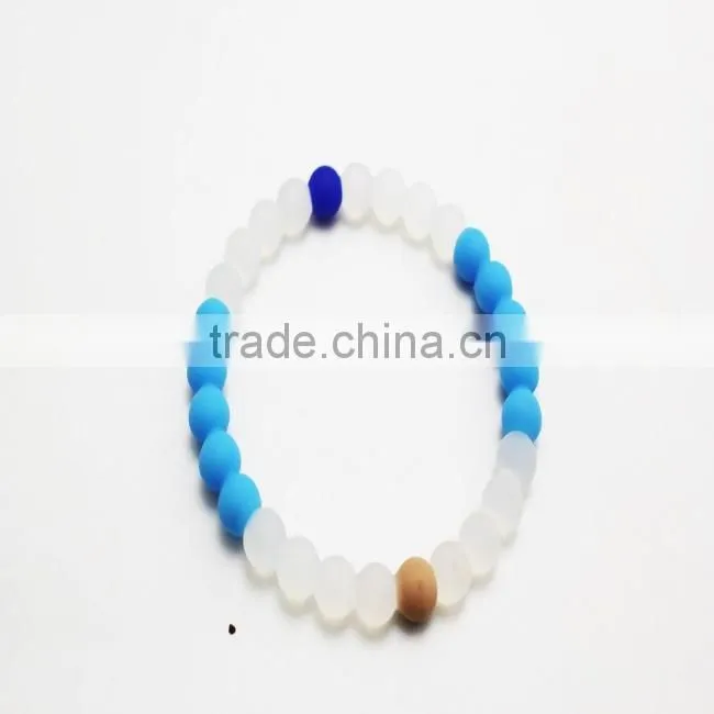 Silicone beads Bracelets fashion wristbands