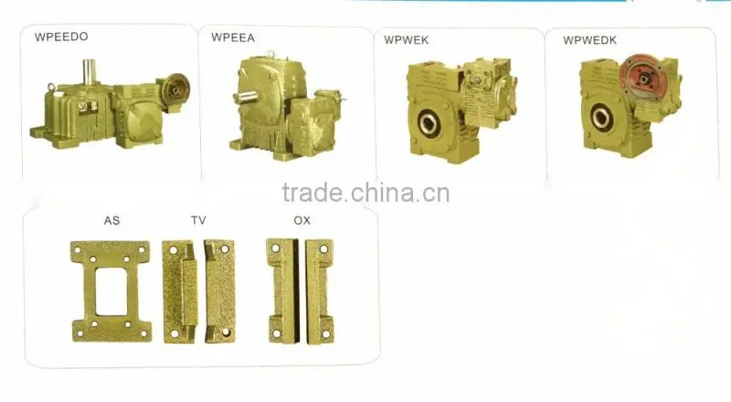 WPW80 marine reducer gearbox worm gear box atv reverse gear box