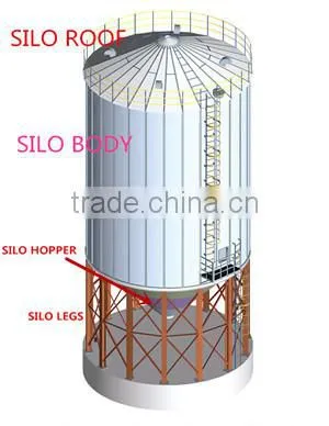 fumigation silo metal bolt bins maize storage tank