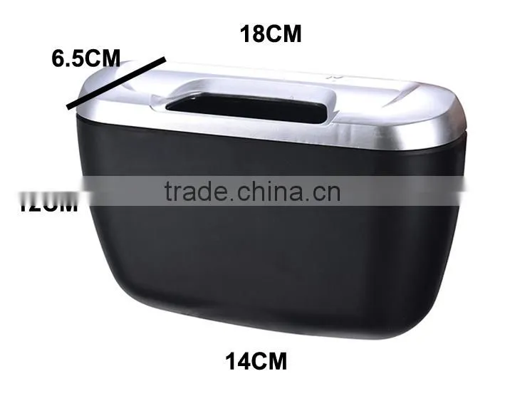 Portable convenient garbage can small size car trash can with holder hook