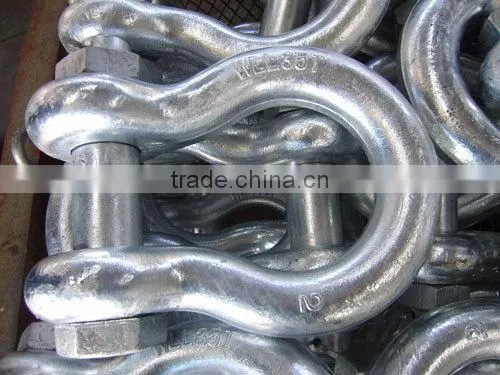Sale high polished steel bow and d shape 4mm shackle