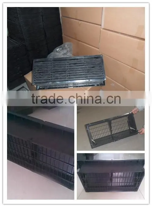 Ventilation fan for greenhouse and poultry with pusher