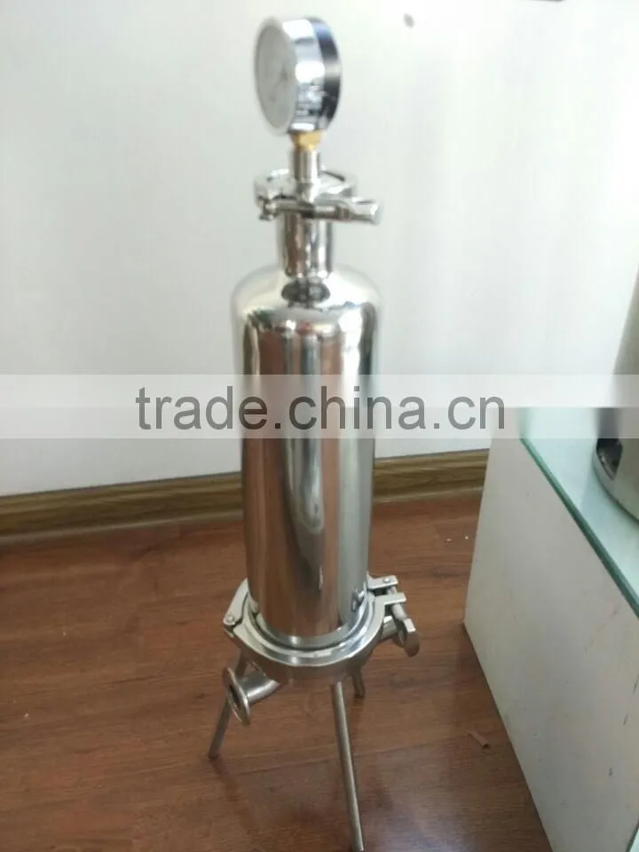 Sanitary ss304 polypropylene microporous membrane filter with pleated filter element