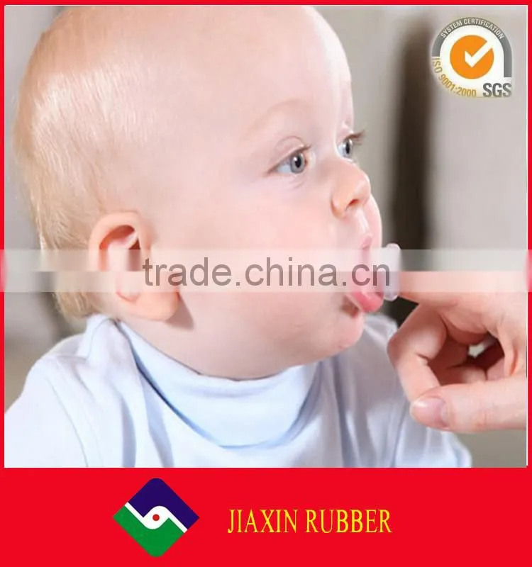 High quality custom soft transparent silicone finger toothbrush for baby /kid /infant/toddler